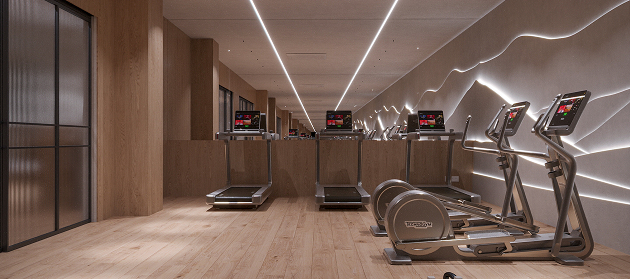 Modern fitness centre